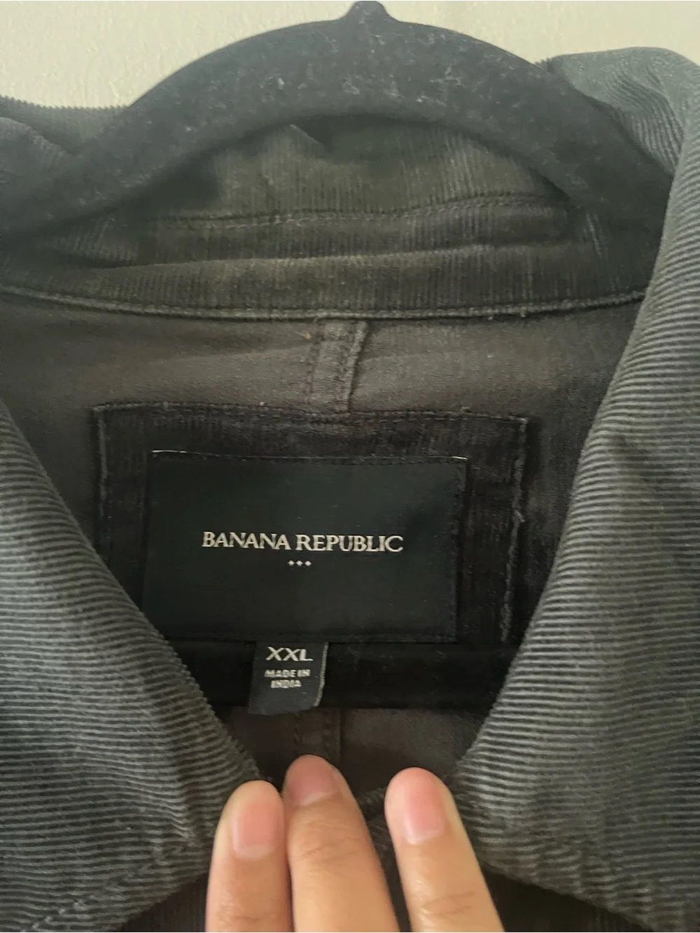 Banana Republic Black Washed Utility Chore Jacket Mens XXL Workwear Overshirt